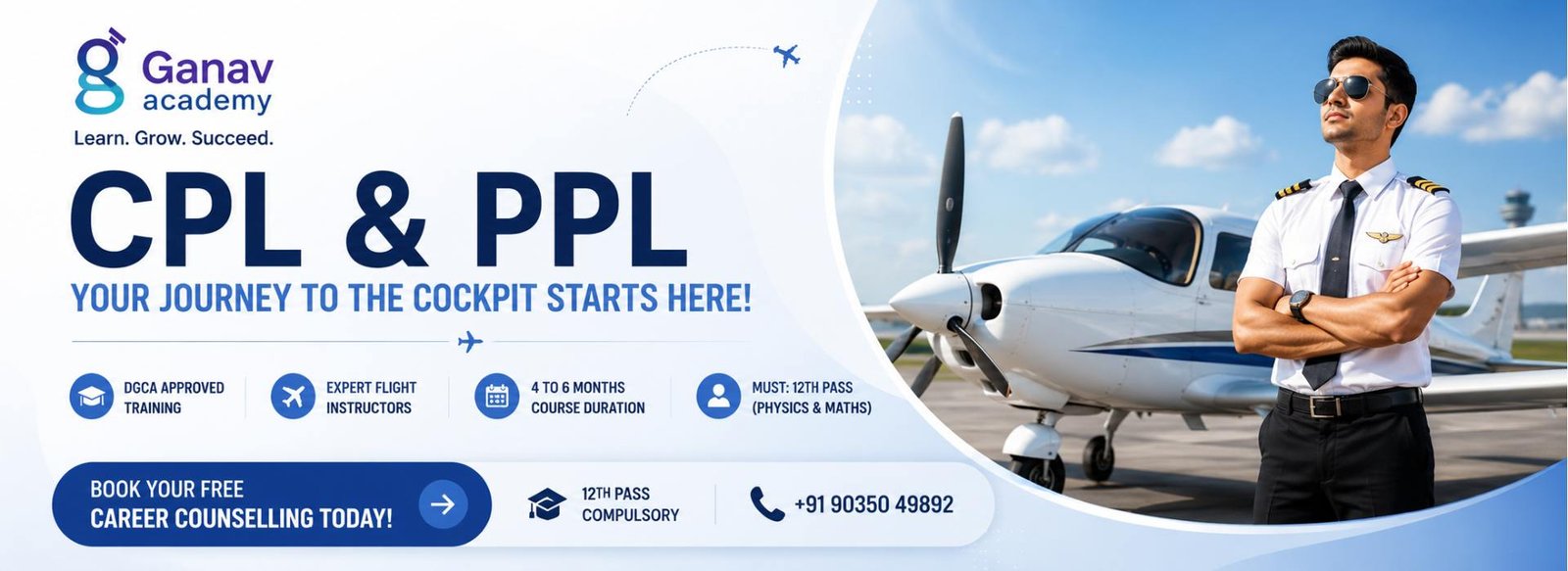 Ganav Academy — CPL & PPL Pilot Training in Bangalore